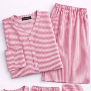 Pashmaal Pink Stripe Allure 2PC Women Coord Set Pakistan - View 2